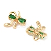 Brass Micro Pave Cubic Zirconia Pendants KK-B102-12G-02-2