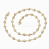 304 Stainless Steel Heart Link Chain Jewelry Sets SJEW-H103-A-01G-3