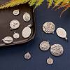 12Pcs 6 Style 304 Stainless Steel Pendants STAS-SZ0001-44P-2