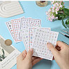 6 Sheets 6 Styles Mahjong Pattern Plastic Nail Art Stickers MRMJ-CA0001-59-3