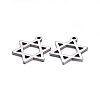 Tarnish Resistant 201 Stainless Steel Pendants STAS-F221-16P-2