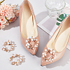 4Pcs Alloy Rhinestone Shoe Decorations FIND-GF0006-58-4