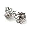 Non-Tarnish 316 Surgical Stainless Steel Bead Caps X-STAS-Q310-09A-P-2