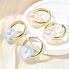 Round Brass Hoop Earrings EJEW-Z086-01G-2