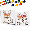1 Set Autumn Theme PET Hollow Out Drawing Painting Stencils DIY-MA0003-03F-1