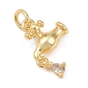 Brass Micro Pave Cubic Zirconia Pendants LS-KK-G544-34G-2