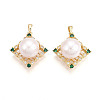 Natural Cultured Freshwater Pearl Pendants PEAR-N020-07O-1