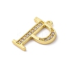 Rack Plating Brass Micro Pave Cubic Zirconia Pendant KK-H449-76G-18-2