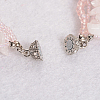 Rose Quartz Multi-strand Bracelets LS-BJEW-L488-03-2