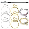 6Pcs 2 Colors Brass European Style Bracelet Making MAK-YW0001-16-1