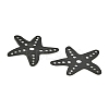 Spray Painted 430 Stainless Steel Starfish Multi-Strand Links STAS-Z116-12-2