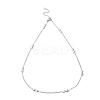 Non-Tarnish 304 Stainless Steel Bowknot Link Chain Necklace LS-NJEW-K249-07P-1