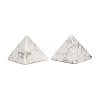 Natural Howlite Orgonite Pyramid Display Decorations G-C186-07F-1