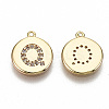 Brass Micro Pave Clear Cubic Zirconia Charms LS-KK-N231-233Q-NF-2