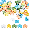 50pcs 5 colors Spray Painted Alloy Multi-Strand Links FIND-CN0001-13-1