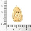 304 Stainless Steel Epoxy Resin with Natural Shell and Sequins Inside Pendants STAS-L026-17G-J04-3