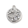 Brass Pave Clear Cubic Zirconia Pendants LS-KK-Z061-19P-1