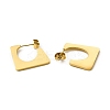 Ion Plating(IP) 304 Stainless Steel Rectangle Stud Earrings EJEW-A089-02G-2