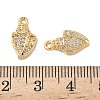 Ocean Brass Micro Pave Clear Cubic Zirconia Charms KK-B160-42G-04-3