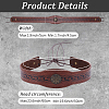 PU Leather & Alloy Headbands Hair Accessories for Women Girls OHAR-WH20009-02A-02-2