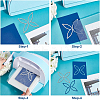 4Pcs 4 Styles Carbon Steel Cutting Dies Stencils DIY-WH0309-810-4