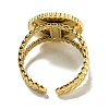 Ion Plating(IP) 304 Stainless Steel Open Cuff Rings RJEW-C079-17G-01-3