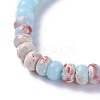 Adjustable Natural & Synthetic Mixed Stone Braided Bead Bracelets BJEW-F369-A-5