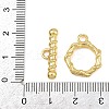 Twist Ring Brass Toggle Clasps KK-G548-32G-4