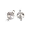 304 Stainless Steel Connector Charms STAS-B108-02P-01-3