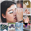 16 Sheets 4104Pcs Acrylic Imitation Pearl Stickers and Acrylic Rhinestone Gems Stickers DIY-TA0004-56-9