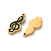 Ion Plating(IP) 304 Stainless Steel Enamel Pendants STAS-M102-42A-G-2