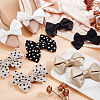 6 Styles Polyester Bowknot Shoe Decorations AJEW-GA0007-58-5