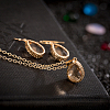 Trendy Brass Glass Party Jewelry Sets SJEW-BB15413-B-2