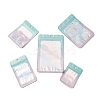 50Pcs 5 Styles Rectangle Glitter Holographic PVC Resealable Packaging Bags ABAG-FP0001-06A-2