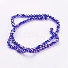 Electroplate Glass Beads Strands EGLA-D021-67-2