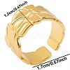 Minimalist 304 Stainless Steel Cuff Rings EG1684-2-1
