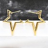 Ion Plating(IP) 304 Stainless Steel Stud Earrings for Women STAS-D084-25G-4
