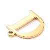 PVD Vacuum Plating  304 Stainless Steel Charms STAS-H112-D-G-3
