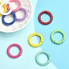 10Pcs Spray Painted Alloy Spring Gate Rings FIND-YW0001-56-6