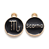 Alloy Enamel Pendants X-ENAM-S124-01A-08L-1