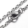 Tarnish Resistant 316 Surgical Stainless Steel Box Chain Bracelets LS-X-BJEW-JB01865-2