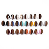 Resin & Walnut Wood Stud Earring Findings MAK-N032-004A-1
