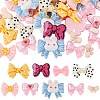 54Pcs 9 Styles Translucent Frosted Resin Cabochons CRES-SC0002-62-1