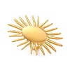 Anti-Tarnish 304 Stainless Steel Sun Open Cuff Rings RJEW-M047-02G-1