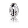 100Pcs Electroplated Natural Cowrie Shell Beads BSHE-LT0001-05B-6