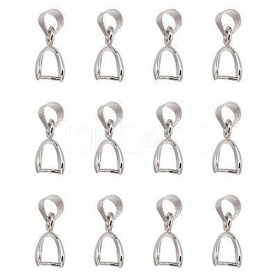 Grade AA Brass Ice Pick Pinch Bails for Pendant Making X-KK-M008-a-08P-NR-1