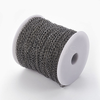 Brass Twisted Chains X-CHC-Q001-5x4mm-B-1
