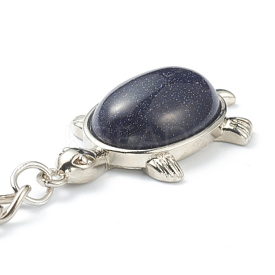 Natural & Synthetic Mixed Gemstone Keychain KEYC-P010-C-1