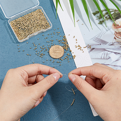1000Pcs 304 Stainless Steel Beads STAS-DC0015-80-1