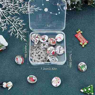DIY Half Round Pendant Necklace Making Kits DIY-SC0019-99G-1